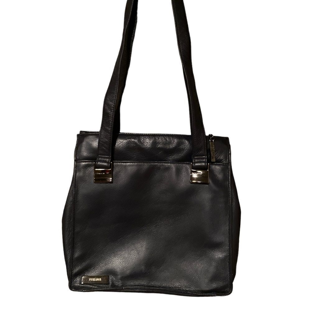 Perlina Black Shoulder  Bag Purse Satchel